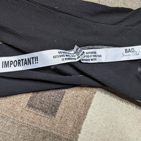 Moving Sale!  💘 NWT Bad Society Club High Waisted Ribbed Pants - Picture 9 of 9